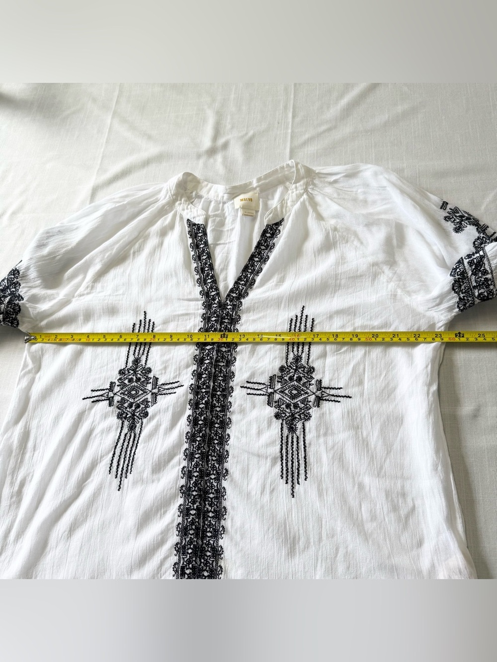 Anthropologie Maeve Anastasia Embroidered Blouse Boho Women's Size XL - Picture 8 of 12